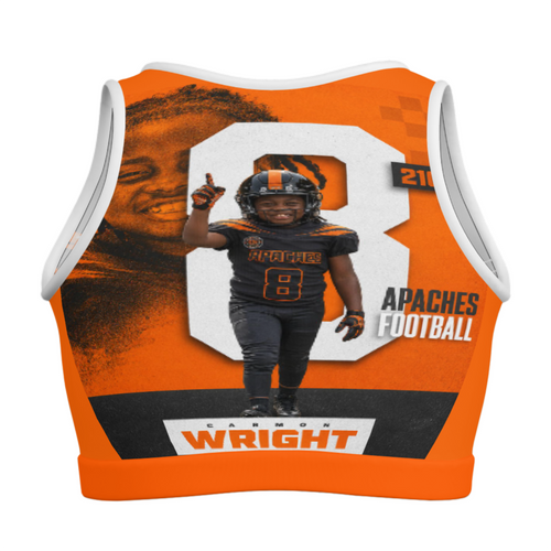 210 Apaches custom sports bra back