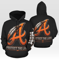 210 Apaches Sideline Hoodie front and back mockup