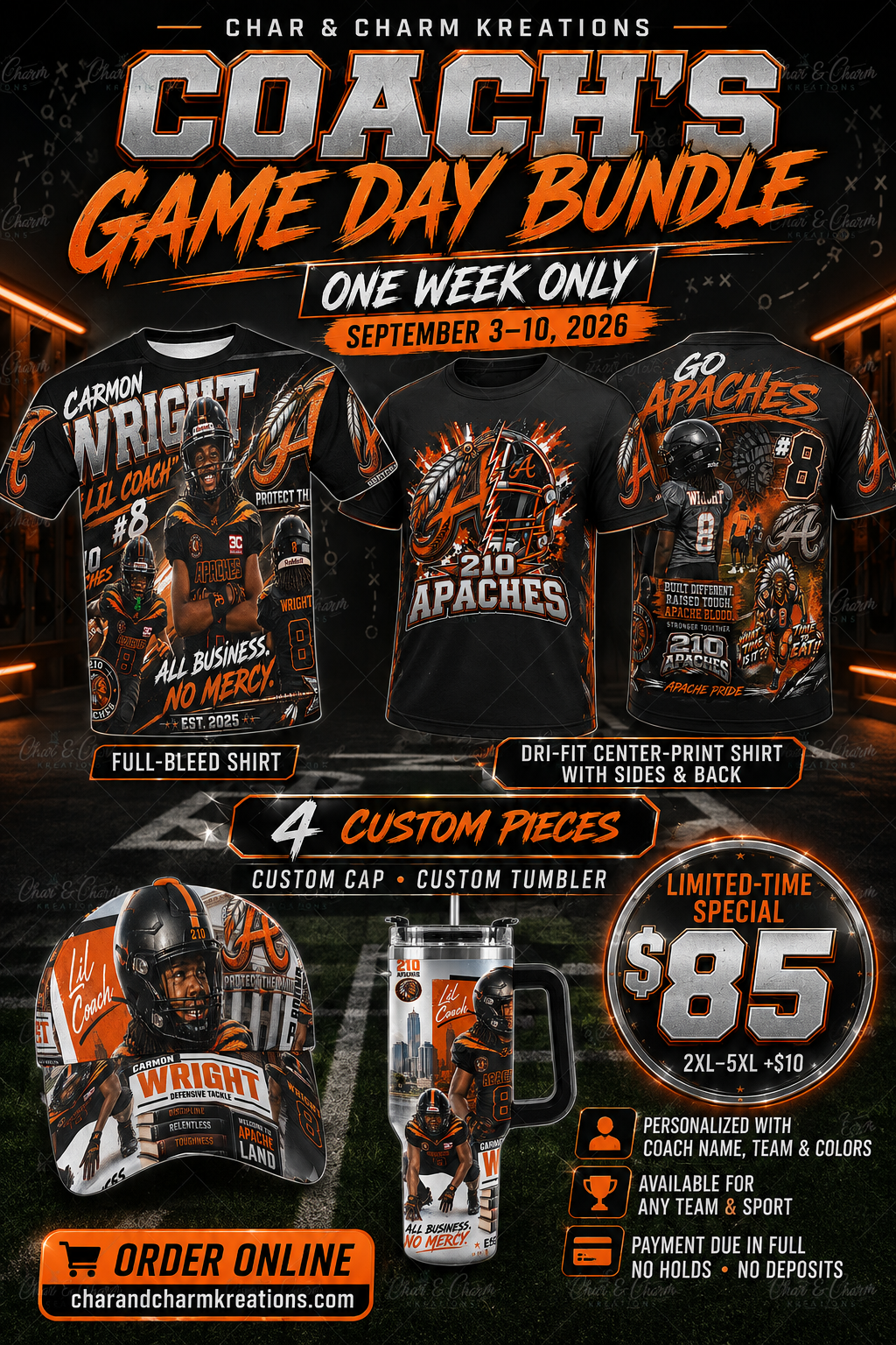 Coach's Game Day Bundle – one week only