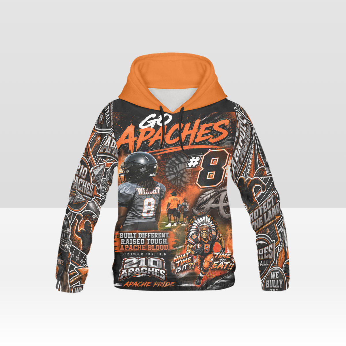 Custom full-print sports hoodie