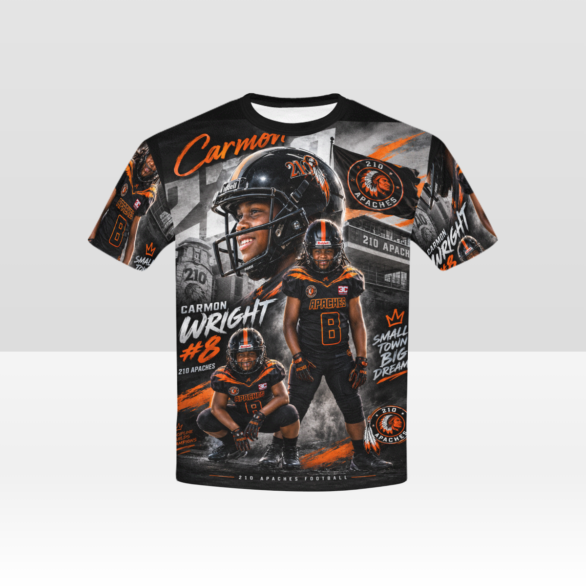 Custom full-print sports photo shirt