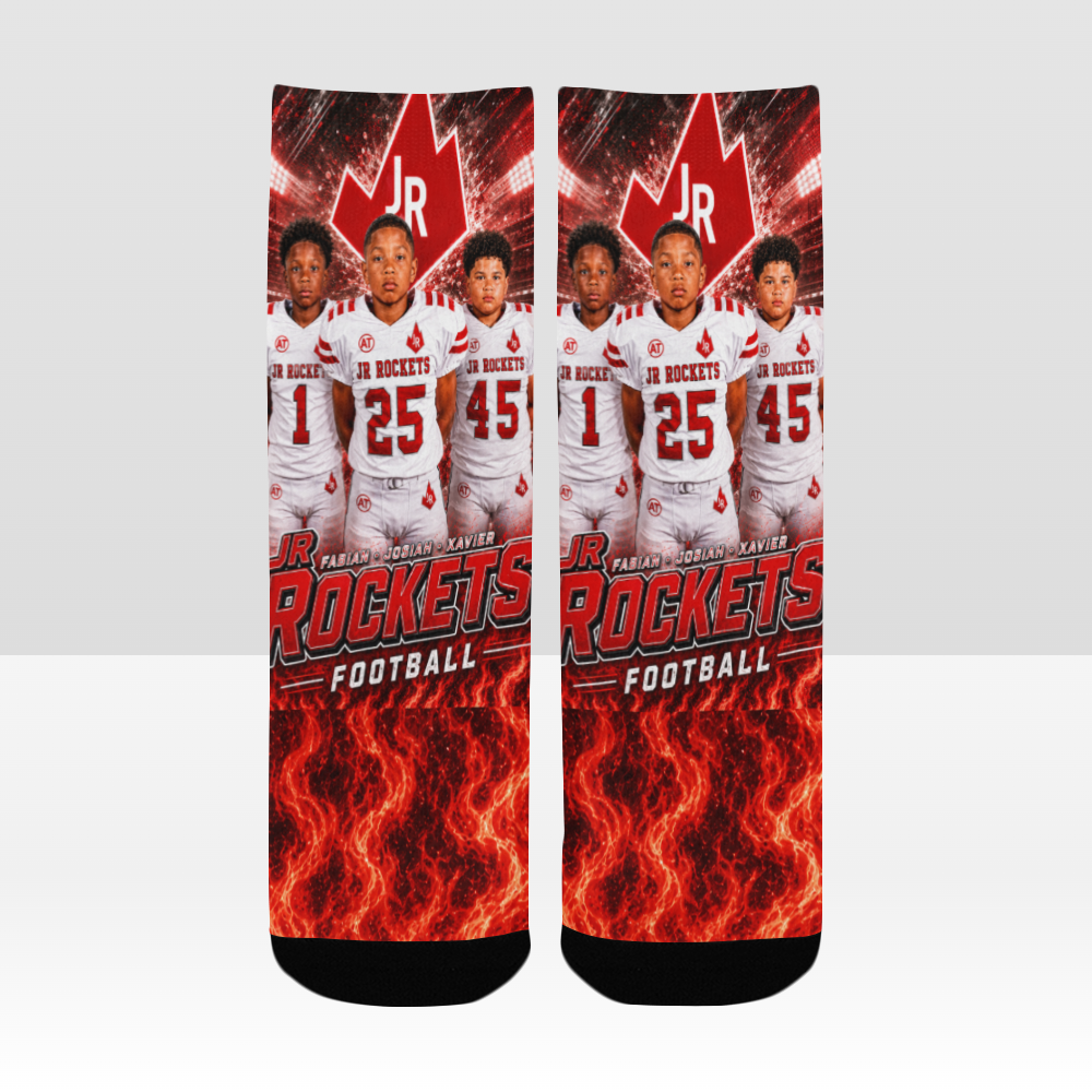 Custom JR Rockets sports socks