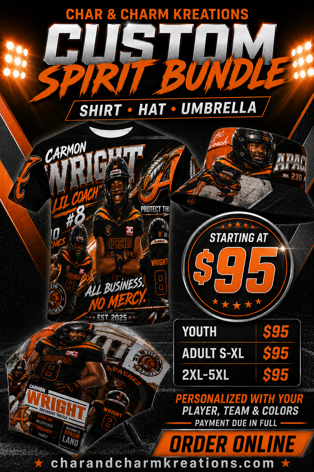 210 Apaches Custom Spirit Bundle — Any-Team