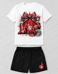 Jr. Judson Rockets cheer shirt and shorts set by Char and Charm Kreations