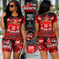 JR Rockets women's two piece short set mockup