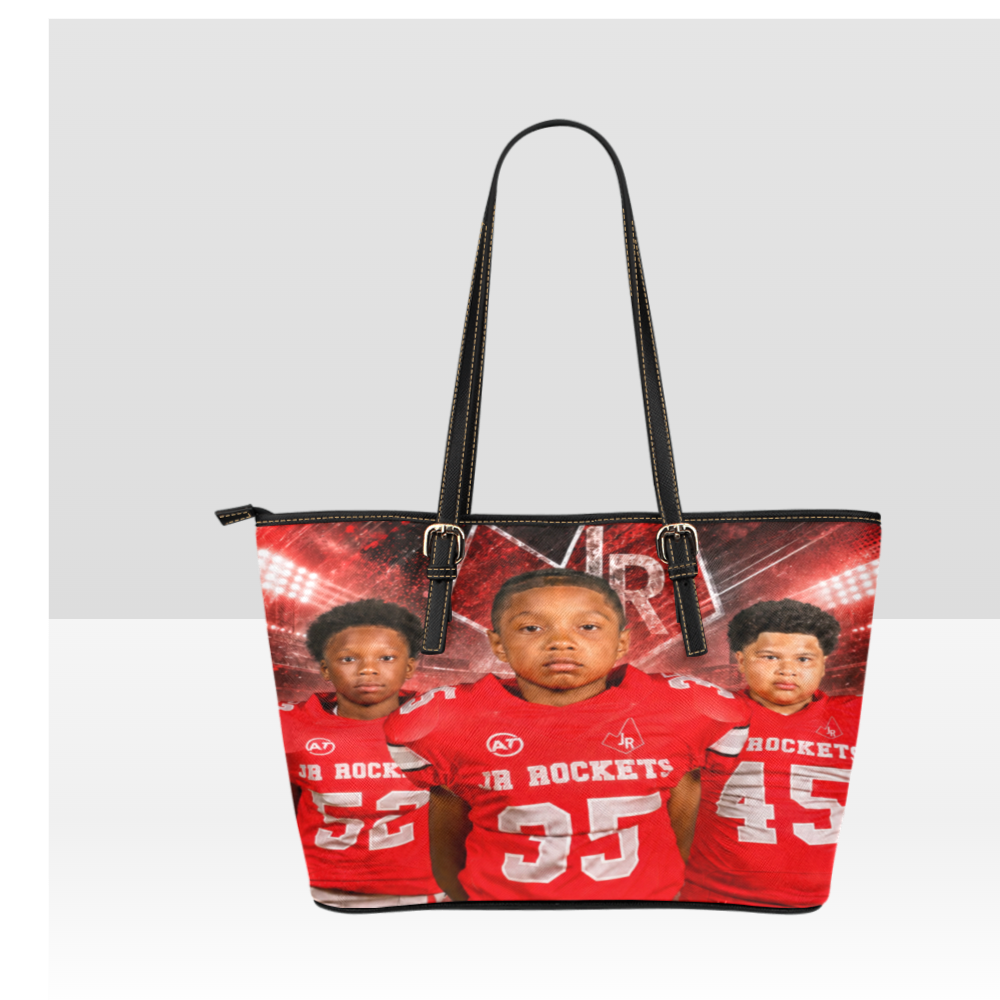 Converse Judson Jr. Rockets custom team tote bag front view