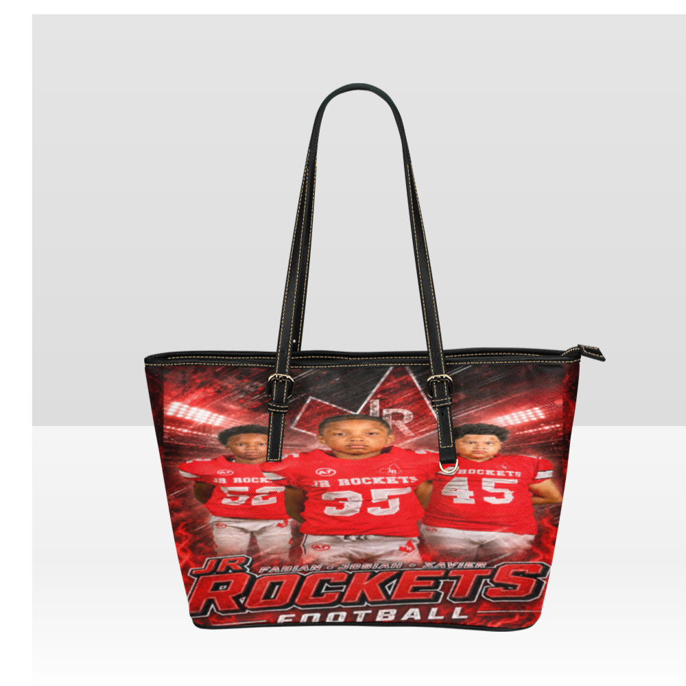 Converse Judson Jr. Rockets custom team tote bag alternate front view