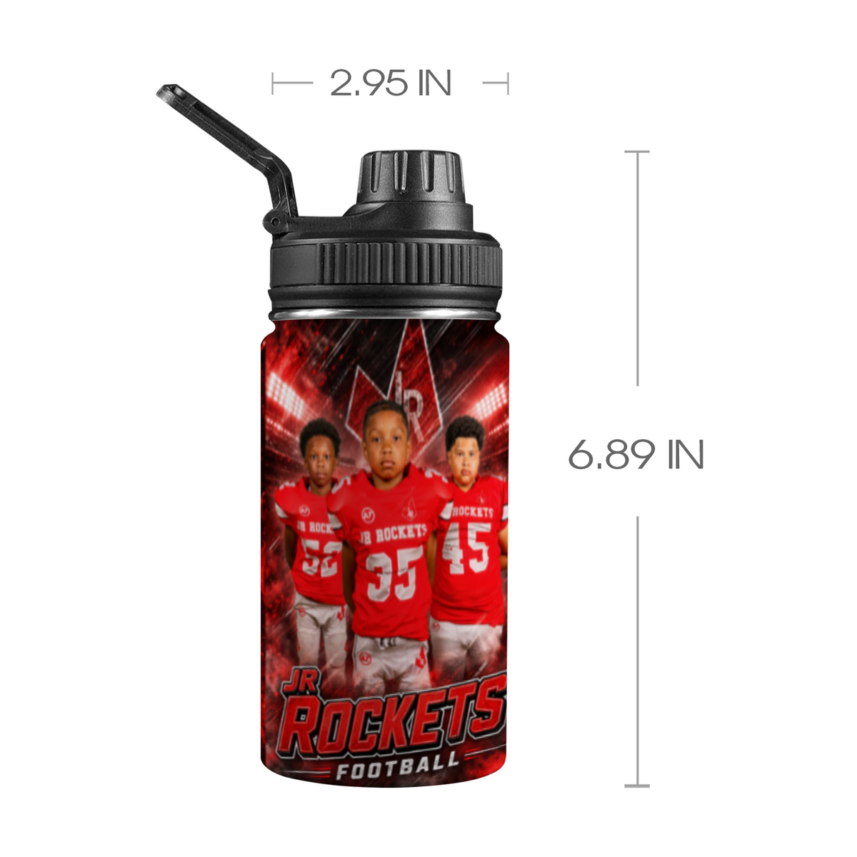 Converse Judson Jr. Rockets football tumbler dimensions and design
